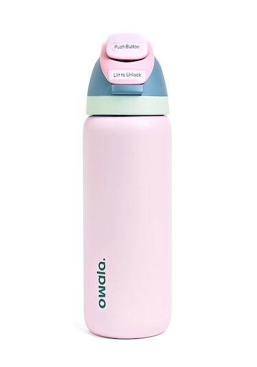 Owala 32 Oz 946 Ml Freesip Çift Katmanlı Paslanmaz Çelik Termos Kilitli Kapak Açık Pembe