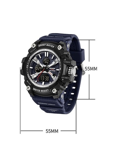 Novahub Sanda Erkekler Elektronik Saat Doğa Sporları Aydınlık Saat Kraliyet Mavisi Çok Renkli Çok Renkli