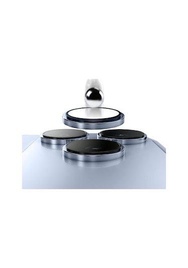 Apple Uyumlu iPhone 17 Pro Max Zore Mikro Kamera Lens Koruyucu Gri