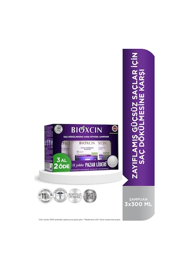 Bioxcin Saç Dökülmesine Karşı Siyah Sarımsak 300 ml 3 Al 2 Öde Şampuan