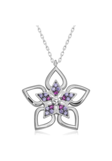 Gumush ​ Gümüş Çiçek Kadın Kolye