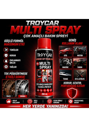 Troycar Çok Amaçlı Sprey 200 Ml 200ml