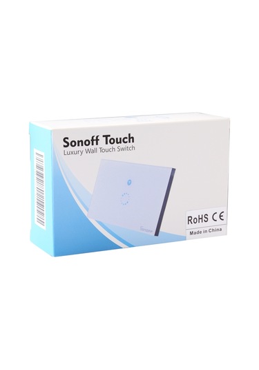 Sonoff Touch 120mm 1 Gang Temperli Cam Panel Duvar Anahtarı Akıllı Ev Işığı Dokunmatik Anahtarı, Alexa Ve Google Home İle Uyumlu, Ac 90v-250v 400w 2a