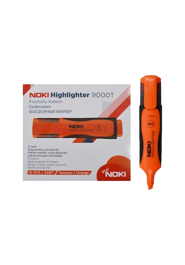 Noki Fosforlu Kalem 10 Adet Turuncu Mavi