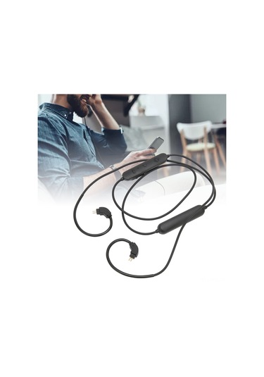 Konesam Kablolu Kulaklığı Kablosuz Hale Getiren Bt 5.0 Adaptör Kablosu, Düşük Gecikme, Mikrofon Ve Kumanda, 2 Pin 0.78mm Uyumlu Massdrop Ve Diğerleri Diğer