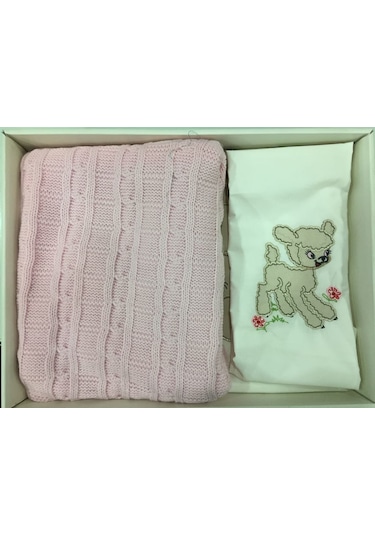 Gelin Home Kuzu Desen Triko Battaniyeli Bebek Nevresim Takımı