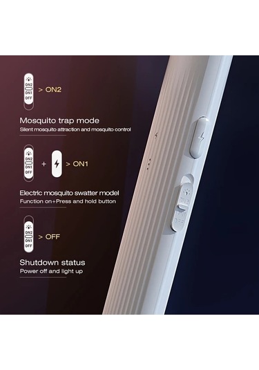 Boatshop1 1 Paket - Elektrikli Sinek Raketi Şarj Edilebilir Sinek Öldürücü 3 Katmanlı Güvenlik Ağı Ev Ve Ofis İçin