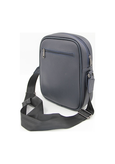 Granit 011 Suni Deri Çapraz Çanta - Lacivert - Lacivert