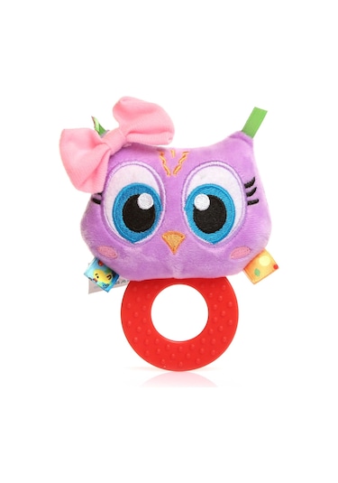 Sozzy Toys Çıngıraklı Dişlik Baykuşum Çok Renkli