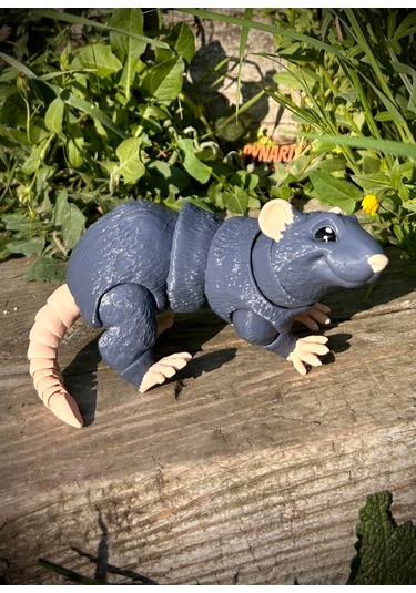 Sıçan Oyuncak Figür 3d Hareketli Organik Vip Model- Büyük Boy