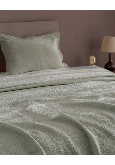 Madame Coco Labenne Çift Kişilik Yatak Örtüsü - Mint Yeşili 8684427228814 Yeşil
