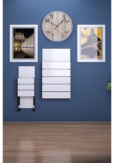 Begonya Duvara Monte Katlanır 1 Tabureli Pratik Mutfak Masası