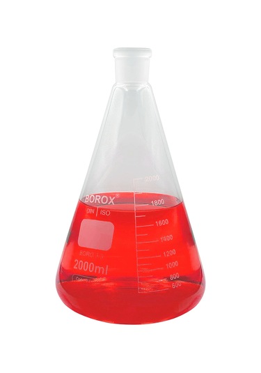 Borox Cam Erlen Şilifli 2000 ML 29/32 Şilifli Erlenmayer