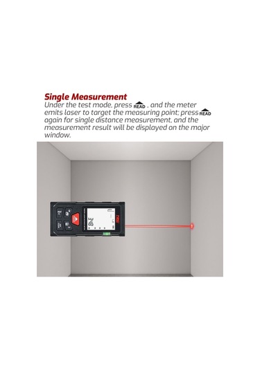 Butuglobal Tası Ta511a 50m Lazer El Mesafe Ölçüm Odası Kızılötesi Ölçüm Cihazı