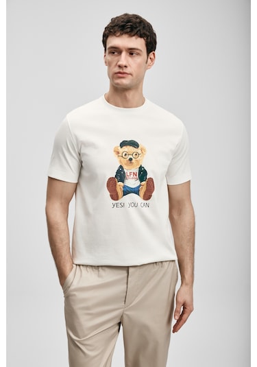 Lufian Teddy Modern Grafik T- Shirt Kırık Beyaz Kırık Beyaz 111020305100510 Kırık Beyaz Lufian Teddy Modern Grafik T- Shirt Kırık Beyaz Kırık Beyaz 111020305100510 Kırık Beyaz