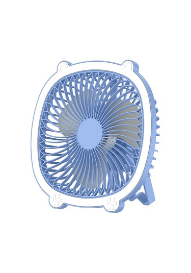 Mavi Usb Şarj Fanı Masaüstü Fan Yaz Evi Ofis Yatak Odası Küçük Fan Duvara Monte