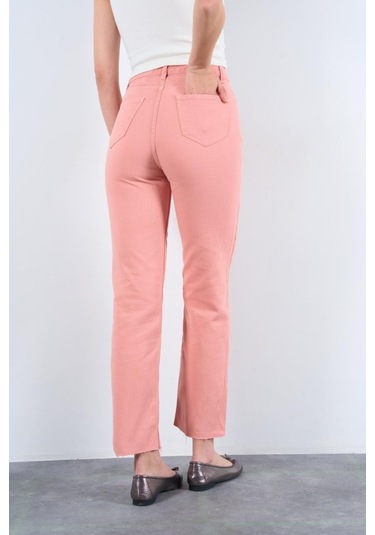 Sensuelle Strong Düz Pantolon - Pudra Pudra