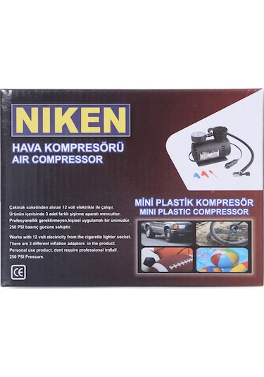 Niken Araç Lastik Hava Kompresörü Plastik Gövde