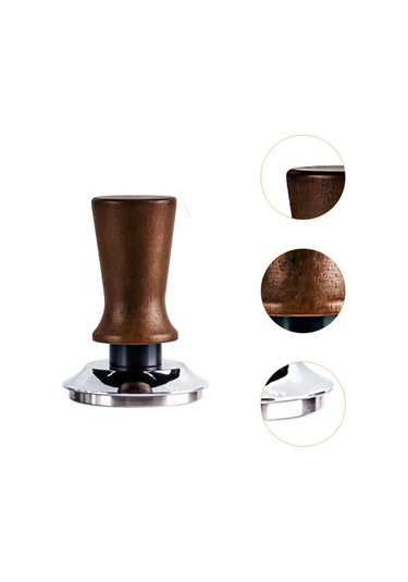 Homyl Espresso Makinesi Için Tamper Mutfak Bar Kafe Kahve Kahverengi