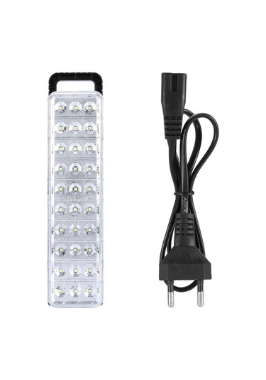 Konesam 30 Led Akıllı Acil Işık - Ev Ve Kamp Kullanıma Uygun, Beyaz Işık 2 Seviye, Duvar Montajlı/el Tutan/üstte Konulabilir, Yüksek Verimli Pil, Avrupa Standartı 220v-240v Beyaz