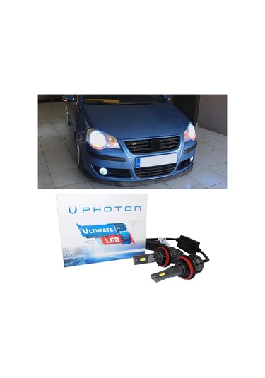 Vw Polo Mk4 Led Xenon Uzun Far Ampulü H1 Ultimate 9500 Lumens Yeni Seri Beyaz 2000-2010