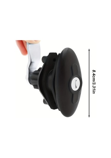 Willowhaven Siyah 1 Adet Karavan Kapı Kilidi T Tipi Pvc Mekanik Kombinasyon Kilit Seti