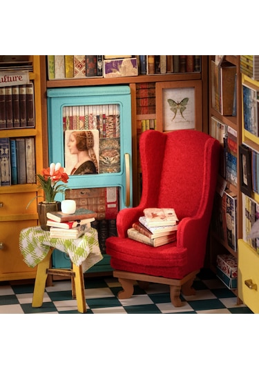 Rolife Sam's Study Library - Kendin Yap Minyatür Maket
