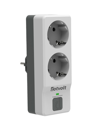 Dotvolt İkili Akım Korumalı Priz Beyaz Anahtarlı Surge Hunter 1050 Joule