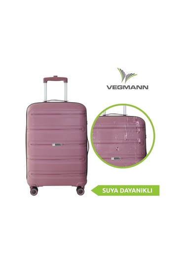 Vegmann Polipropilen Pp Atlas Mürdüm Orta Boy Valiz Mürdüm