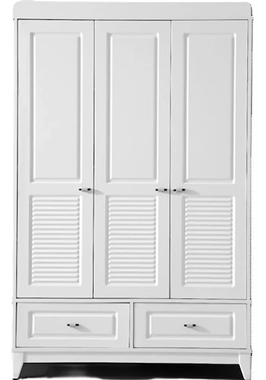 Boss 3 Kapılı Dolap, Bebek Ve Genç Odası Dolap Beyaz