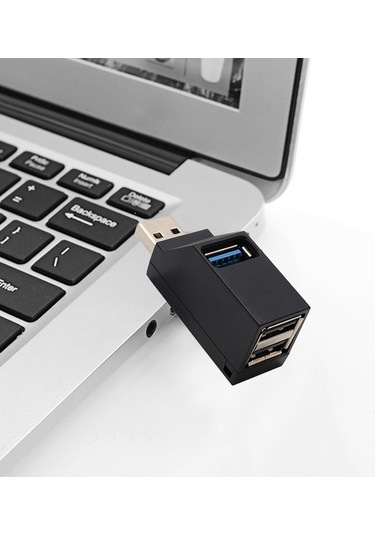 Venturemart Usb 3.0 Hub Adaptörü Dönüştürücü Mini Splitter Genişletici Kutusu 3 Port Pc Laptop Için Yükse