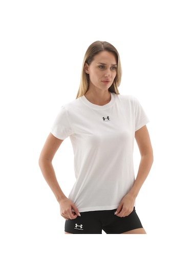 A1383648-100 Under Armour Ua Rival Core Ss Kadın T-shirt Beyaz A1383648-100 Beyaz