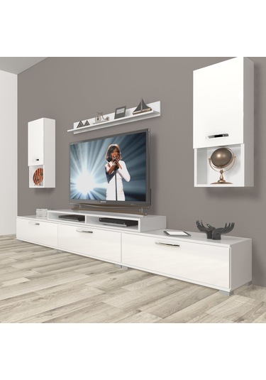 Decoraktiv Ekoflex 270da Slm Tv Ünitesi Tv Sehpası Beyaz