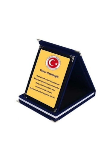 Metal Üstüne Baskı Kutulu Plaketler