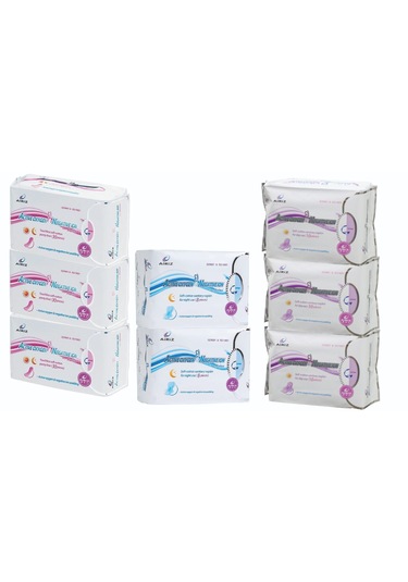 Airiz 10lu 3, 30lu 3 Ve 8li 2 Paket Hijyenik Kadın Pedi