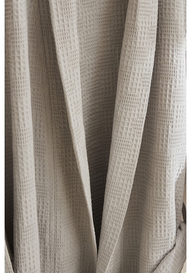 Kaşmir Home İris Waffle Bornoz Gri S-m Gri