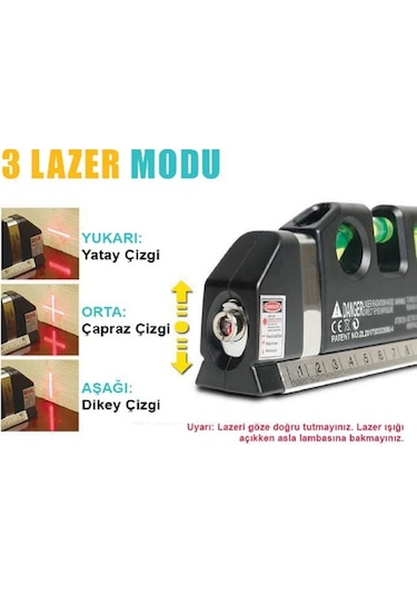 Proskit Pd-161C Lazerli Metre Su Terazili 4İn1