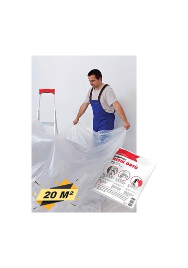 Hışır Örtü Boyacı Naylonu Eşya Zemin Koruma 20 M2 4X5 Metre N11.80