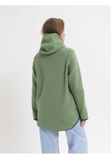 Kanka Fermuarlı Polar Sweatshirt 402379081 Yeşil