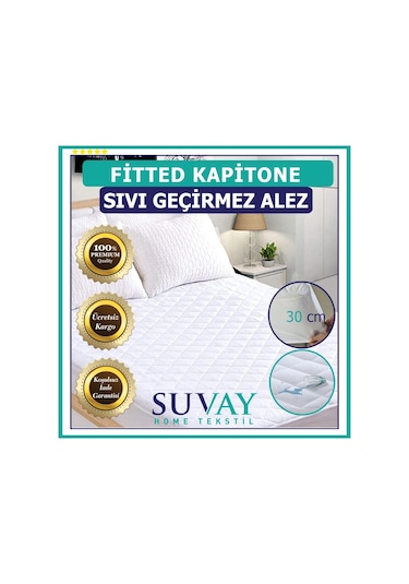 Suvay Kapitone Fitted Su Sıvı Geçirmez Alez Tek Ve Çift Kişilik
