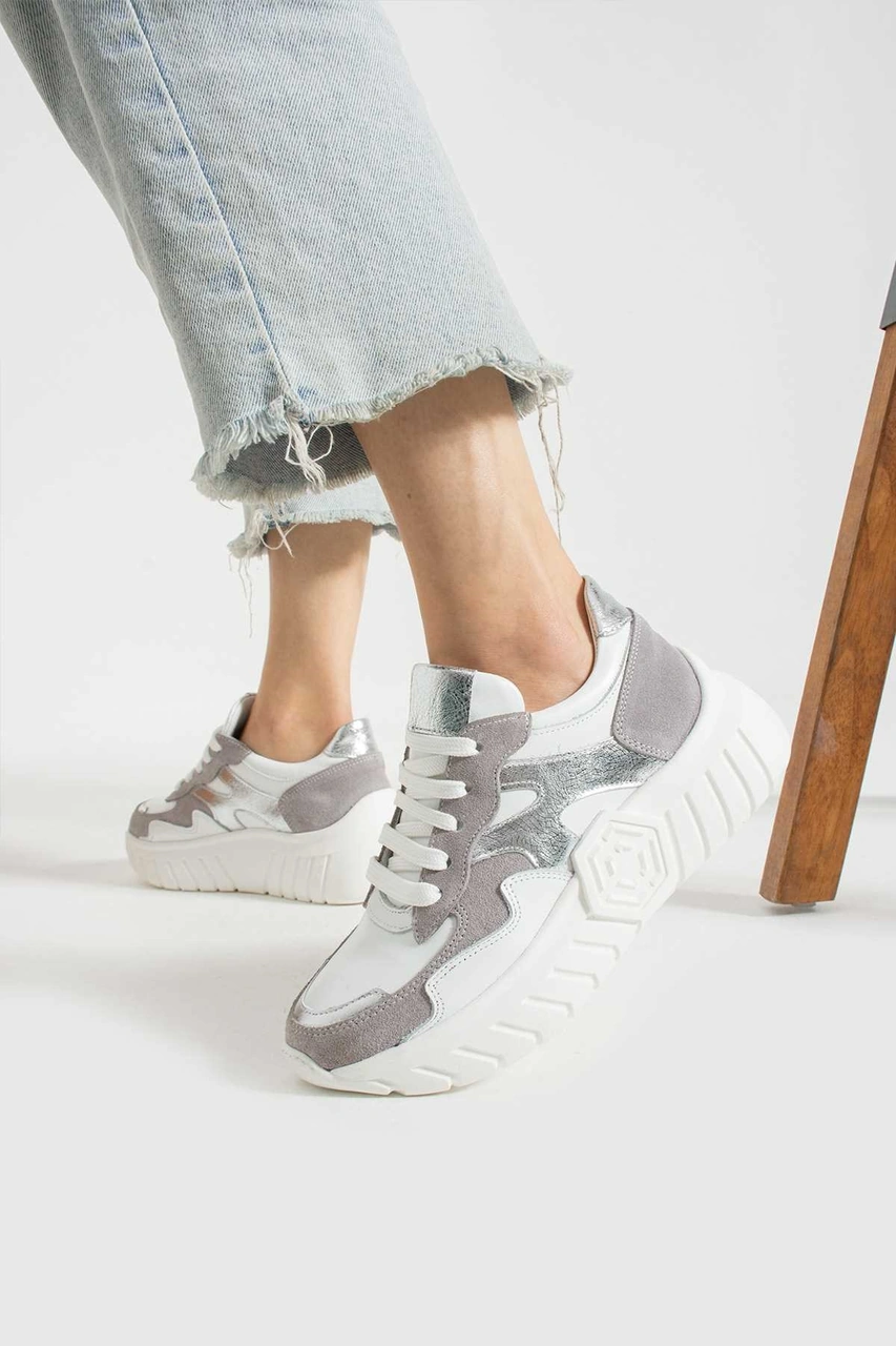 Bestello Bağcıklı Termo Taban Sneaker 331-sut-10 Kadın Ayakkabı Beyaz