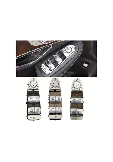Motion003 Mercedes C E Glc Serisi 2015 2021 İcin Kahverengi Elektrikli Pencere Anahtar Kolu C200 E260 E300 Uyumlu 2059056811