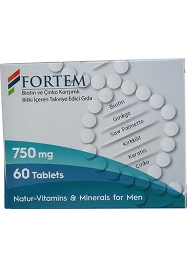 Fortem Biotin Ve Çinko 60 Tablet X 750 Mg
