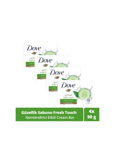 Dove Cream Bar Sabun Fresh Touch 4 x 90 G