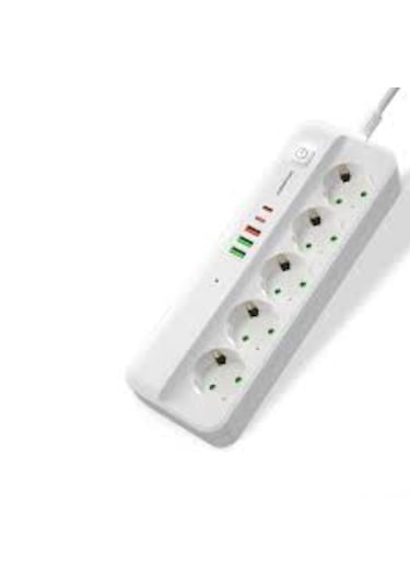 Polosmart Mp21 Akım Korumalı 5'li Priz 3 Usb 2 Typc-c