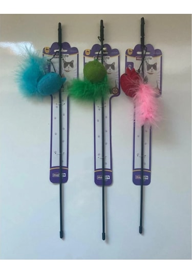 Maxi Life RT1504 46 CM Zilli Fare Kedi Oltası Çok Renkli