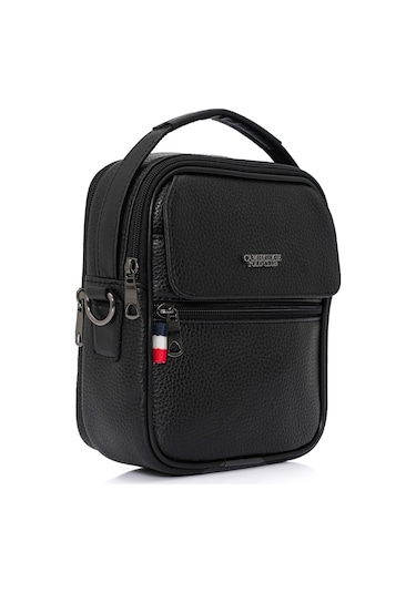 Cambridge Polo Club Siyah Suni Deri Erkek El Çantası - Plevr50132 Çok Renkli