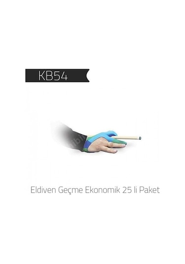 Bilardo Eldiven Geçme Ekonomik 25 Li Paket Çok Renkli