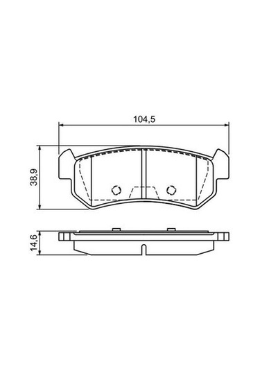 Chevrolet Lacetti 1.4 2005-2013 Bosch Arka Balata