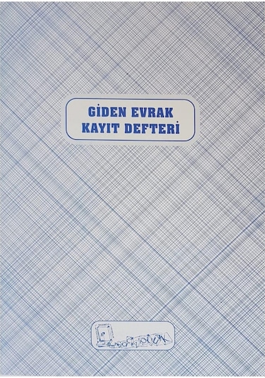 Kocaoluk Giden Evrak Kayıt Defteri Karton Kapak